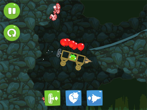 Bad Piggies - совсем не Angry Birds, но интересно