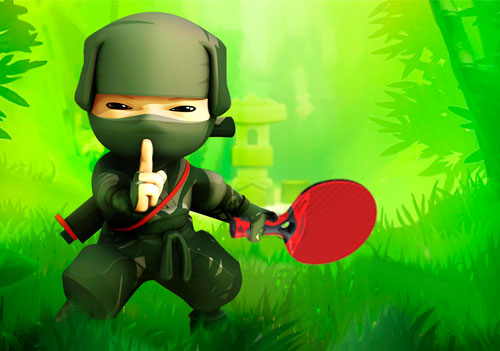 Ninja Pong HD - теннис с ниндзя