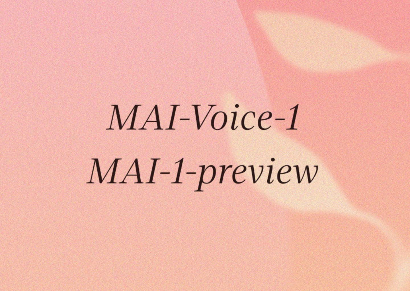 Microsoft представила свои первые модели ИИ: MAI-Voice-1 и MAI-1-preview для генерации аудио и текста