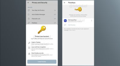 Новая эра безопасности: авторизация в Telegram через Passkey
