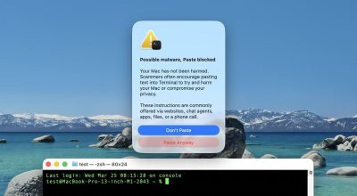 В macOS 26.4 появилась новая защита от мошенников: приложение блокирует сомнительные команды