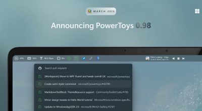 Обновление Windows 11: Новая панель задач Command Palette в стиле macOS
