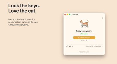 Как защитить клавиатуру MacBook от случайных нажатий с приложением Cats Lock