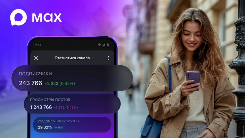 Новые возможности статистики в мессенджере MAX: отслеживайте успех своих каналов