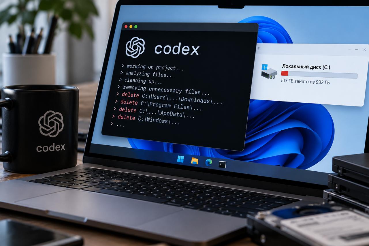 Неожиданный сбой Codex: как ИИ стал причиной потери данных и сбоев в Windows