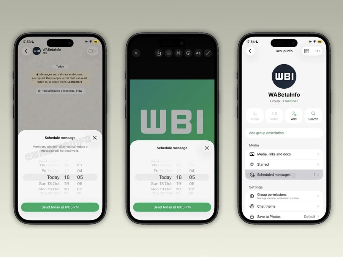 WhatsApp запускает тестирование функции отложенной отправки сообщений на iPhone