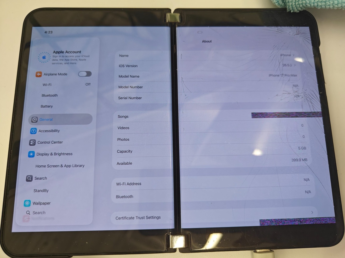 Преобразование Microsoft Surface Duo в iPhone Duo: Запуск iOS 26