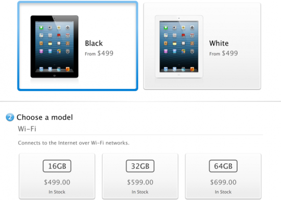 4-е поколение iPad есть в наличии, доставляется незамедлительно