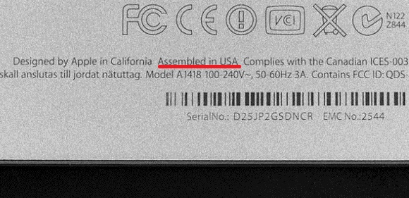 В 2013-м г. производство продукции Apple частично перейдет в США