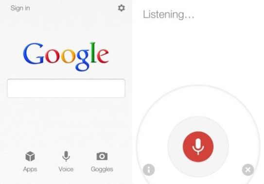 Голосовой поиск в новом приложении Gogole Search для iOS намного лучше Siri