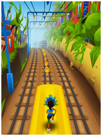 Убегайте от поездов и танцуйте самбу в новой версии игры Subway Surfers